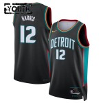 Detroit Pistons Trikot Tobias Harris Nike 2025-26 City Edition Schwarz Swingman - Kinder